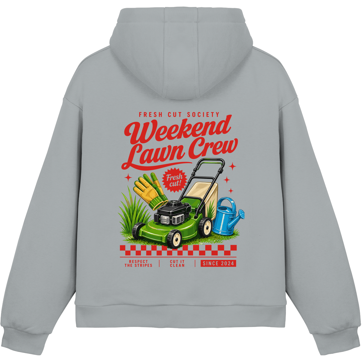 Weekend Lawn Crew - Fluffy Boxcut Hoodie