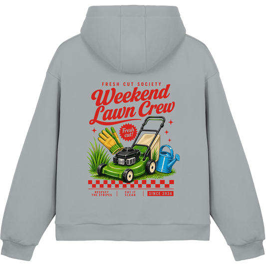 Weekend Lawn Crew - Fluffy Boxcut Hoodie