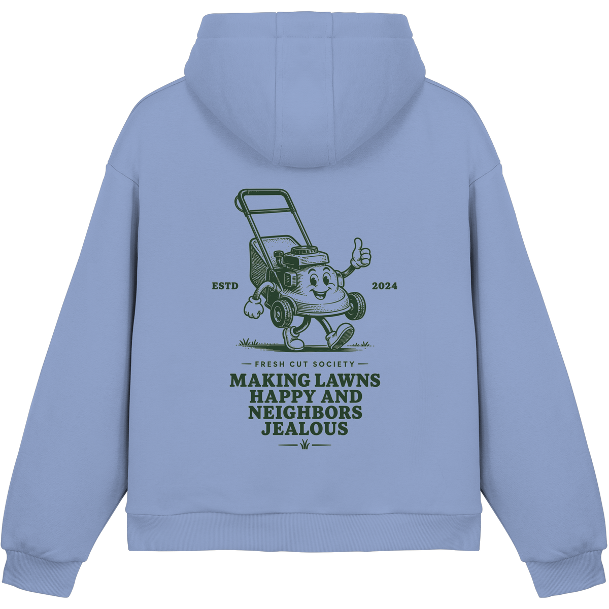 Making Lawns Happy and Neighbors Jealous - Fluffy Boxcut Hoodie