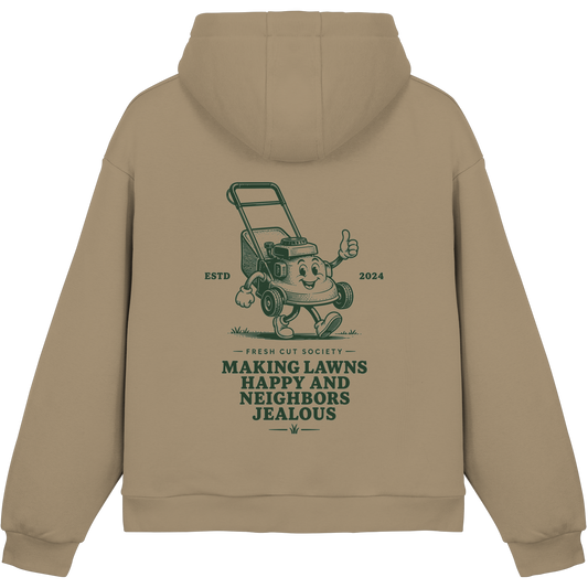 Making Lawns Happy and Neighbors Jealous - Fluffy Boxcut Hoodie