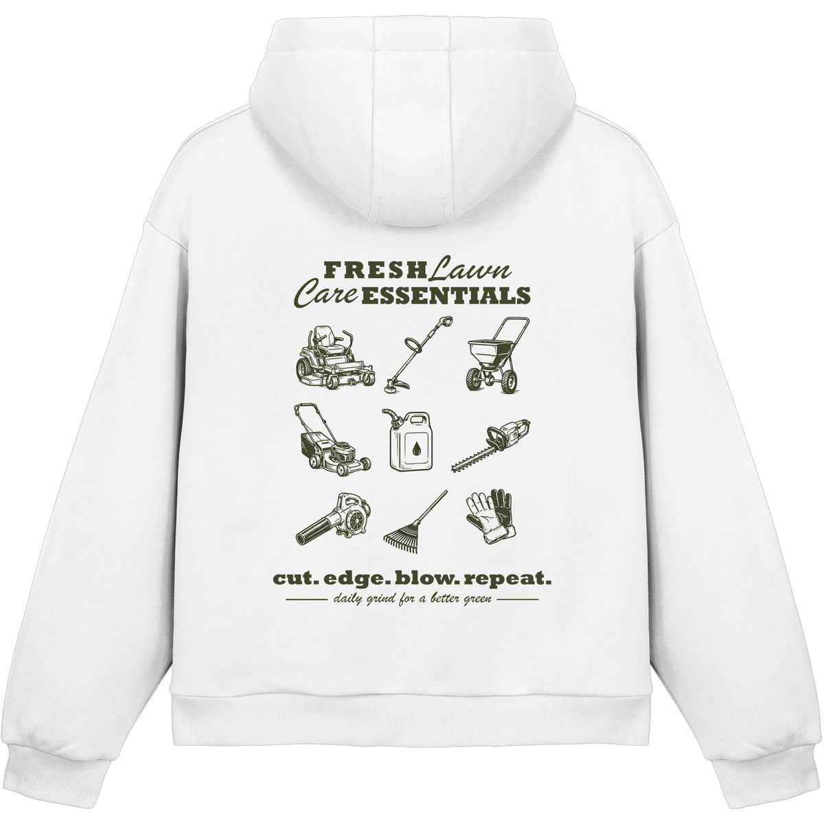 Fresh Lawn Care Essentials - Fluffy Boxcut Hoodie