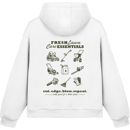 Fresh Lawn Care Essentials - Fluffy Boxcut Hoodie