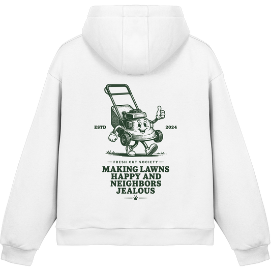 Making Lawns Happy and Neighbors Jealous - Fluffy Boxcut Hoodie