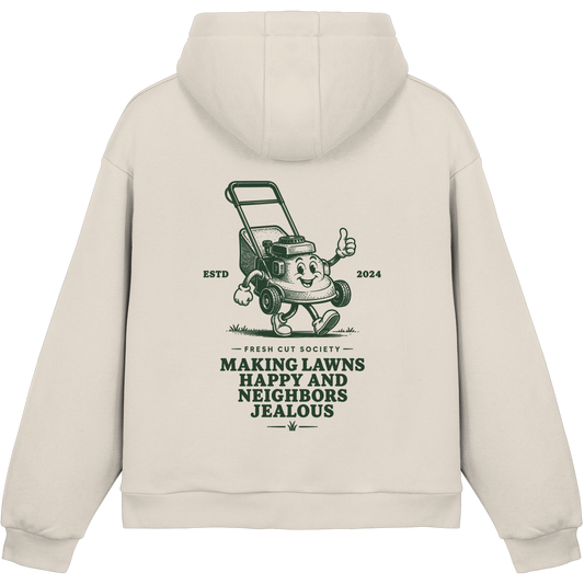 Making Lawns Happy and Neighbors Jealous - Fluffy Boxcut Hoodie