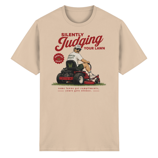 Silently Judging Your Lawn - Heavy Cotton T-Shirt