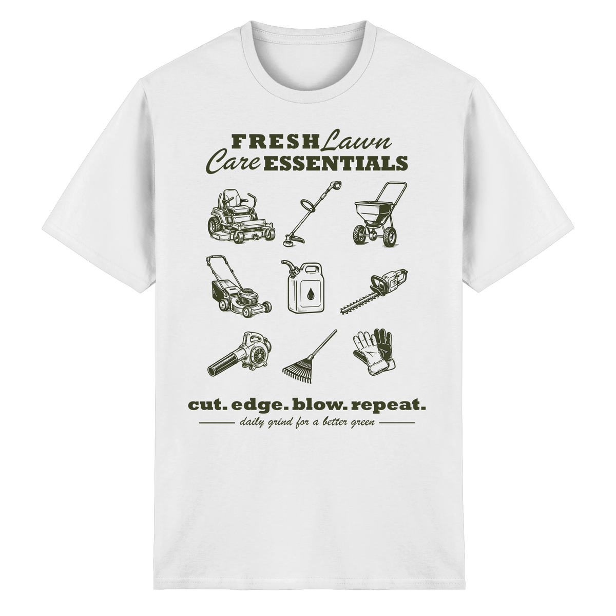 Fresh Lawn Care Essentials - Heavy Cotton T-Shirt