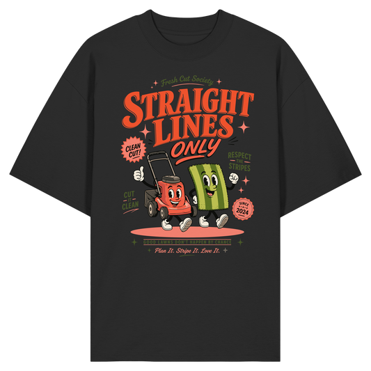 Straight Lines Only - Organic Oversize Shirt