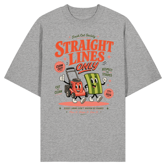 Straight Lines Only - Organic Oversize Shirt