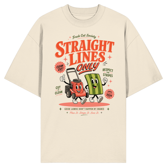 Straight Lines Only - Organic Oversize Shirt