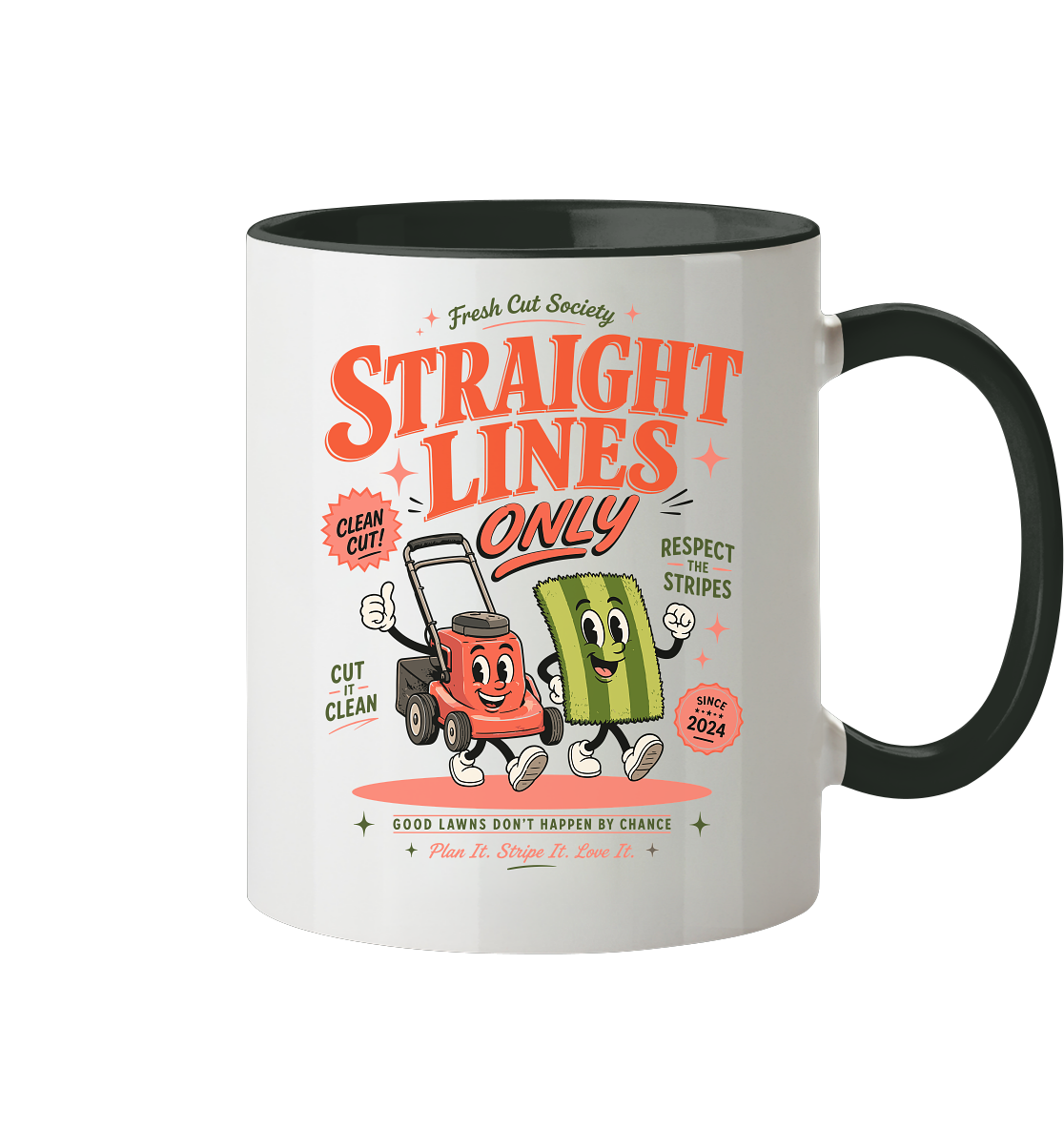 Straight Lines Only - Tasse zweifarbig