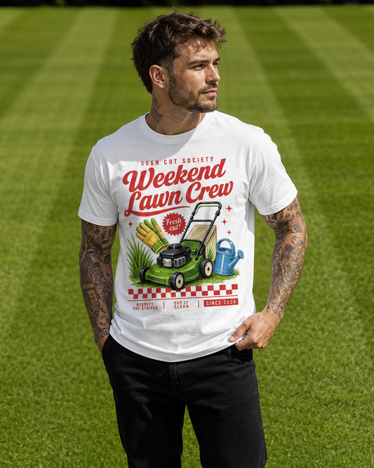 Weekend Lawn Crew - Heavy Cotton T-Shirt