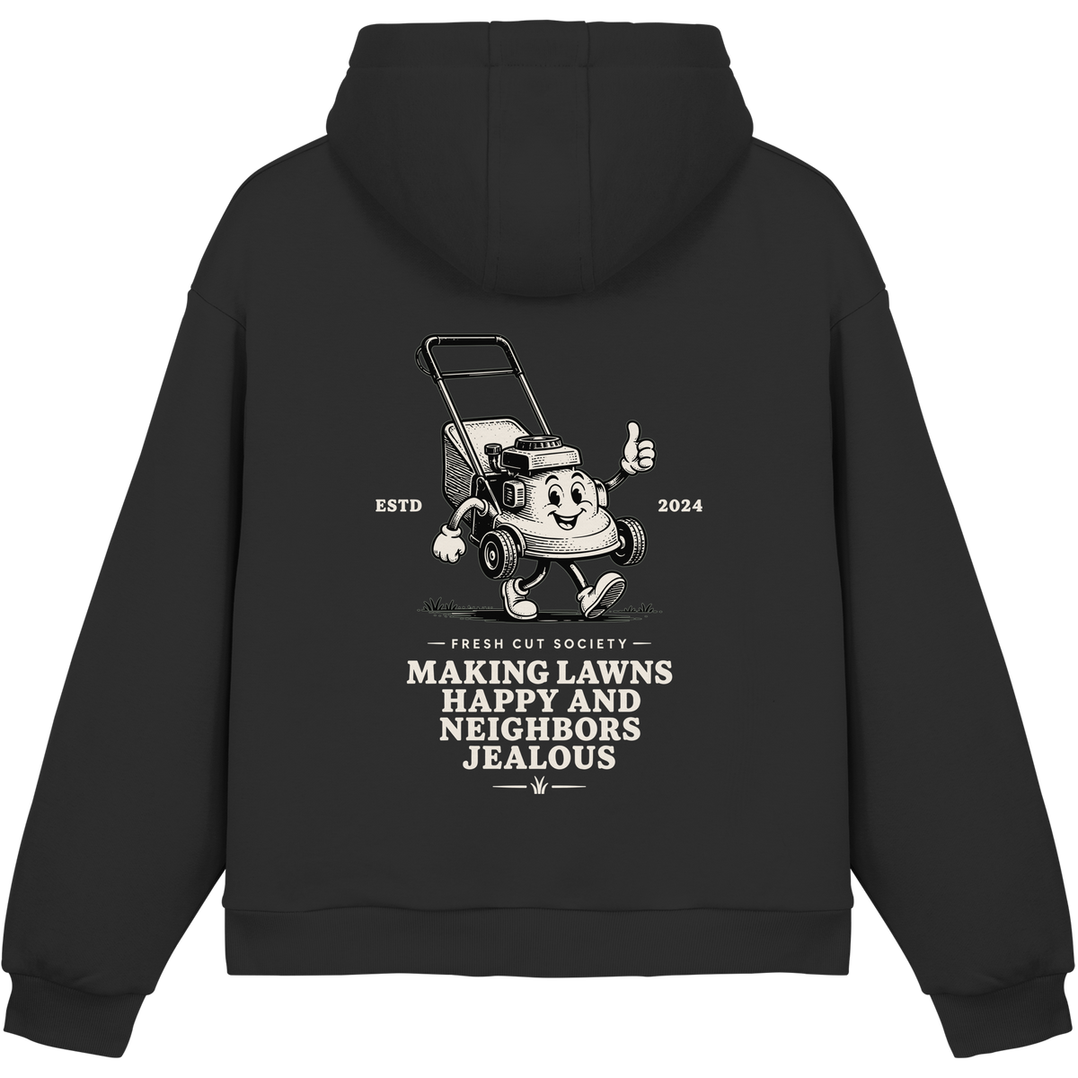 Making Lawns Happy and Neighbors Jealous - Fluffy Boxcut Hoodie