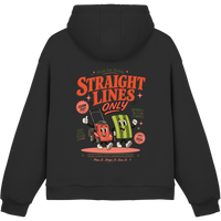 Straight Lines Only - Fluffy Boxcut Hoodie