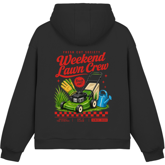 Weekend Lawn Crew - Fluffy Boxcut Hoodie