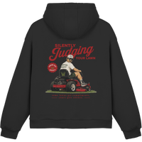 Silently Judging Your Lawn - Fluffy Boxcut Hoodie