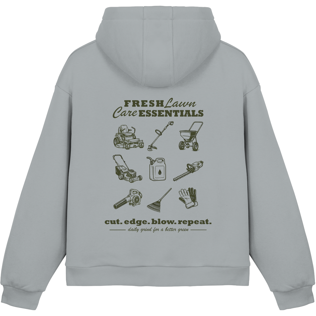 Fresh Lawn Care Essentials - Fluffy Boxcut Hoodie