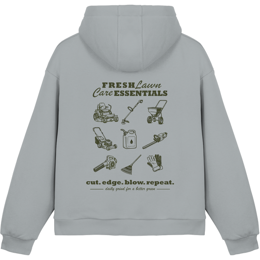 Fresh Lawn Care Essentials - Fluffy Boxcut Hoodie