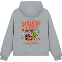 Straight Lines Only - Fluffy Boxcut Hoodie