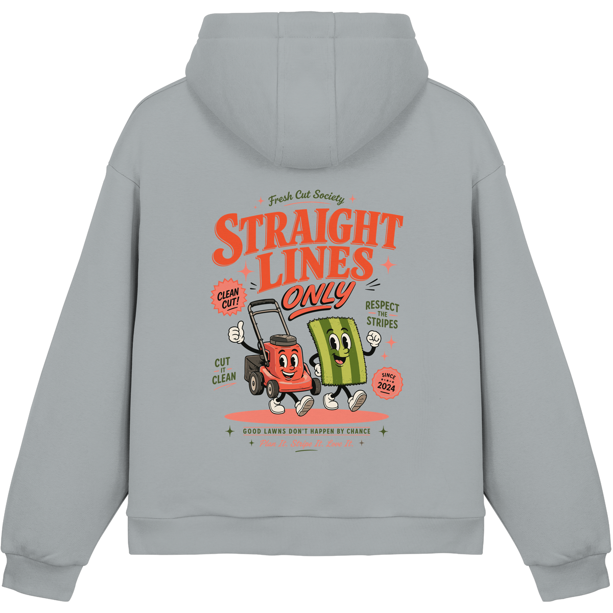 Straight Lines Only - Fluffy Boxcut Hoodie