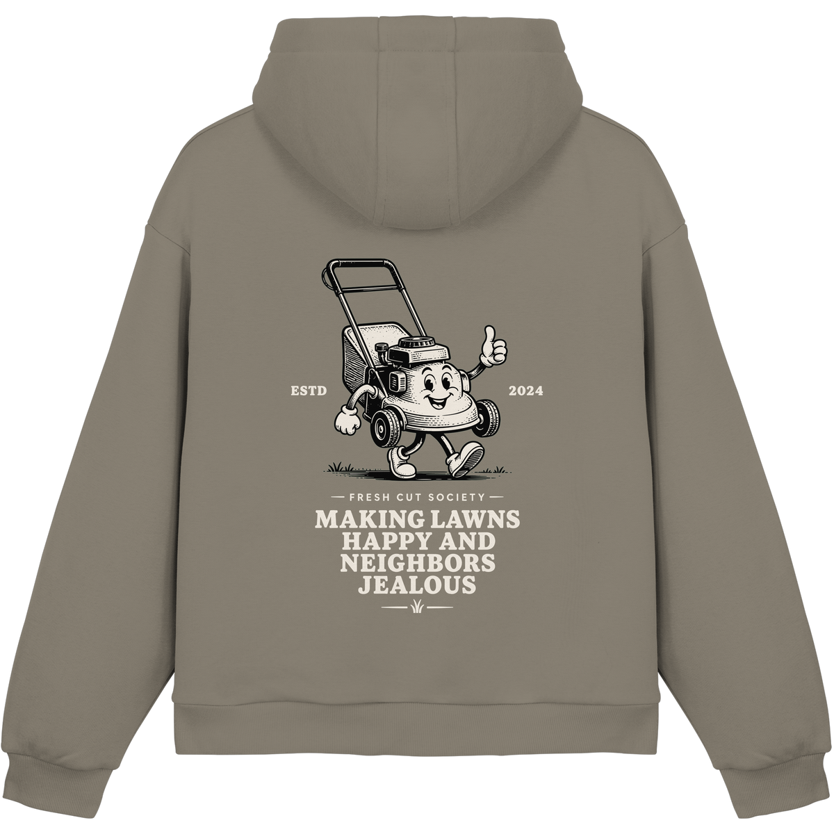 Making Lawns Happy and Neighbors Jealous - Fluffy Boxcut Hoodie
