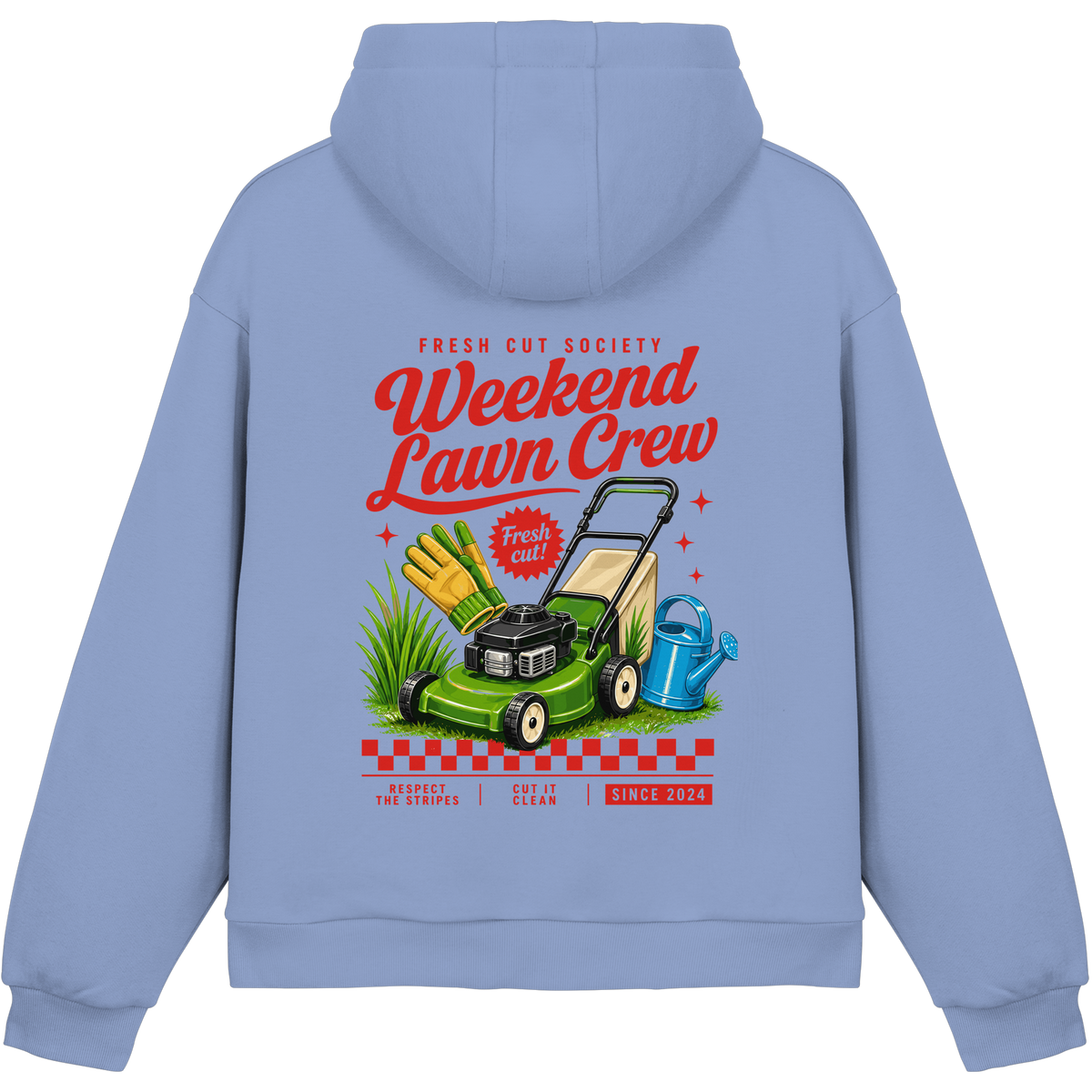 Weekend Lawn Crew - Fluffy Boxcut Hoodie
