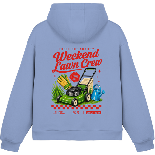 Weekend Lawn Crew - Fluffy Boxcut Hoodie
