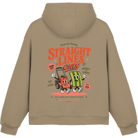 Straight Lines Only - Fluffy Boxcut Hoodie