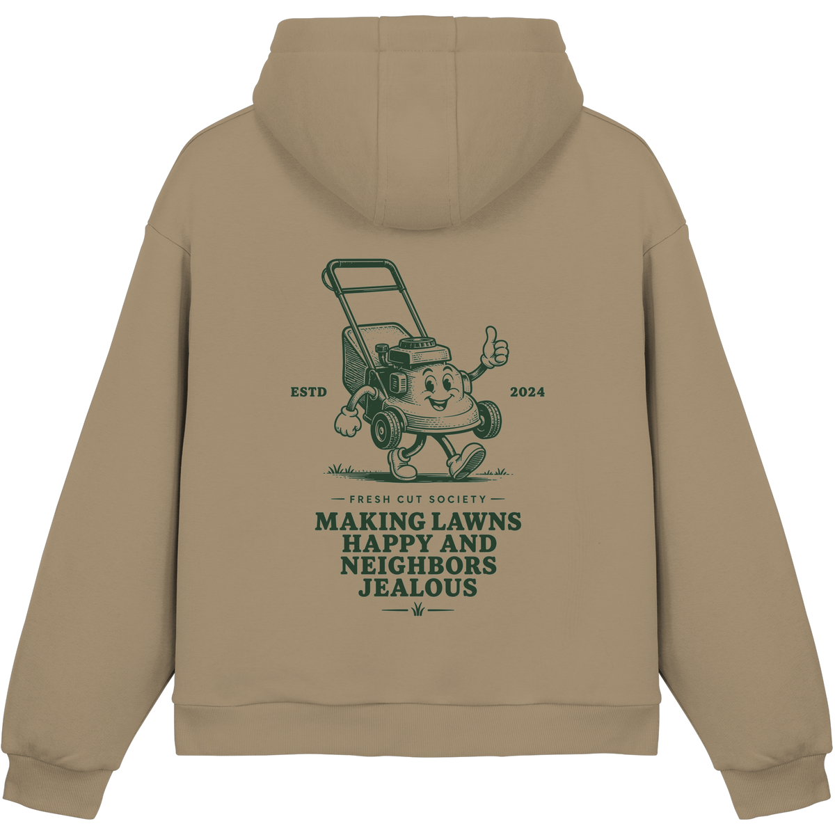 Making Lawns Happy and Neighbors Jealous - Fluffy Boxcut Hoodie