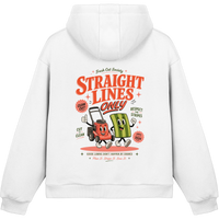 Straight Lines Only - Fluffy Boxcut Hoodie