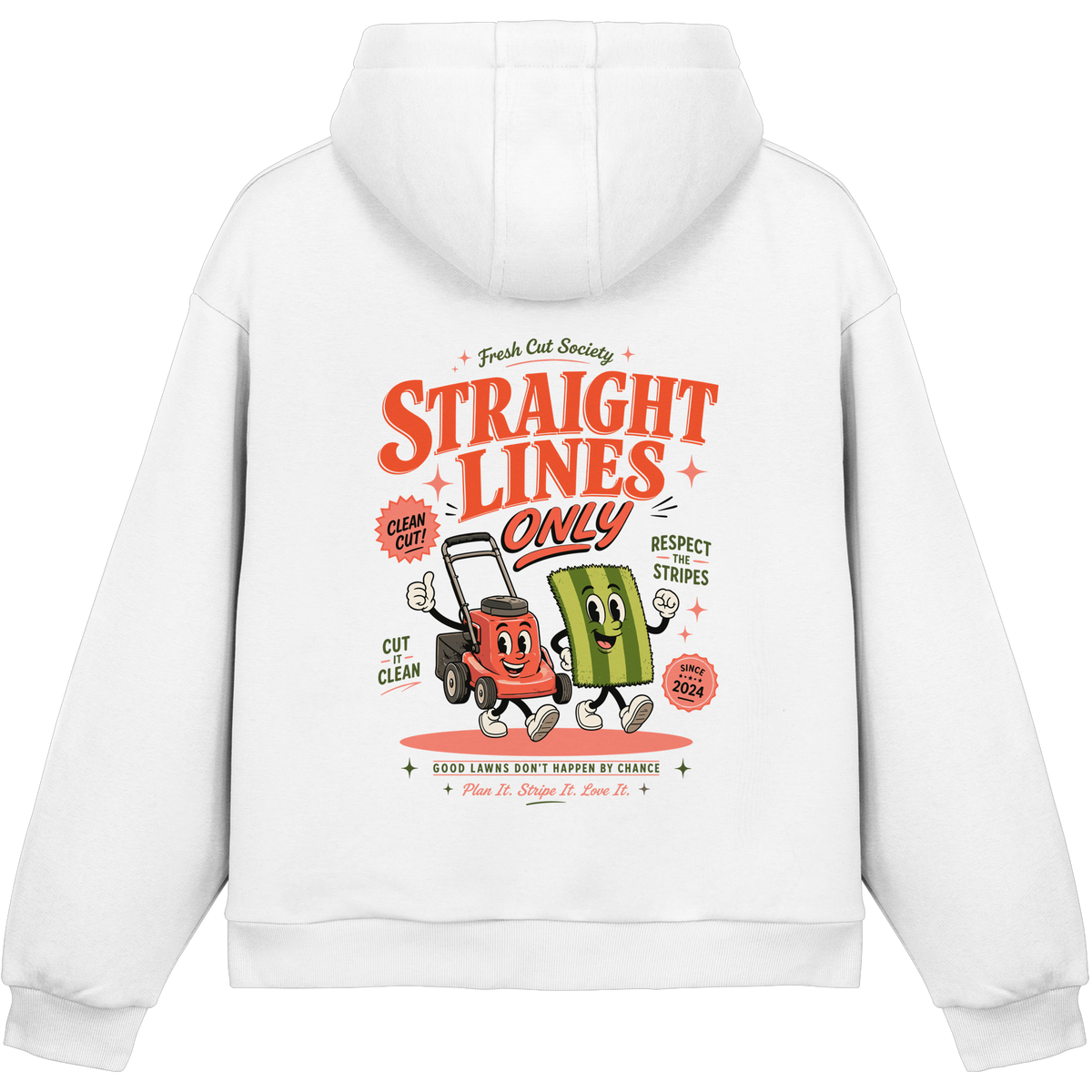 Straight Lines Only - Fluffy Boxcut Hoodie