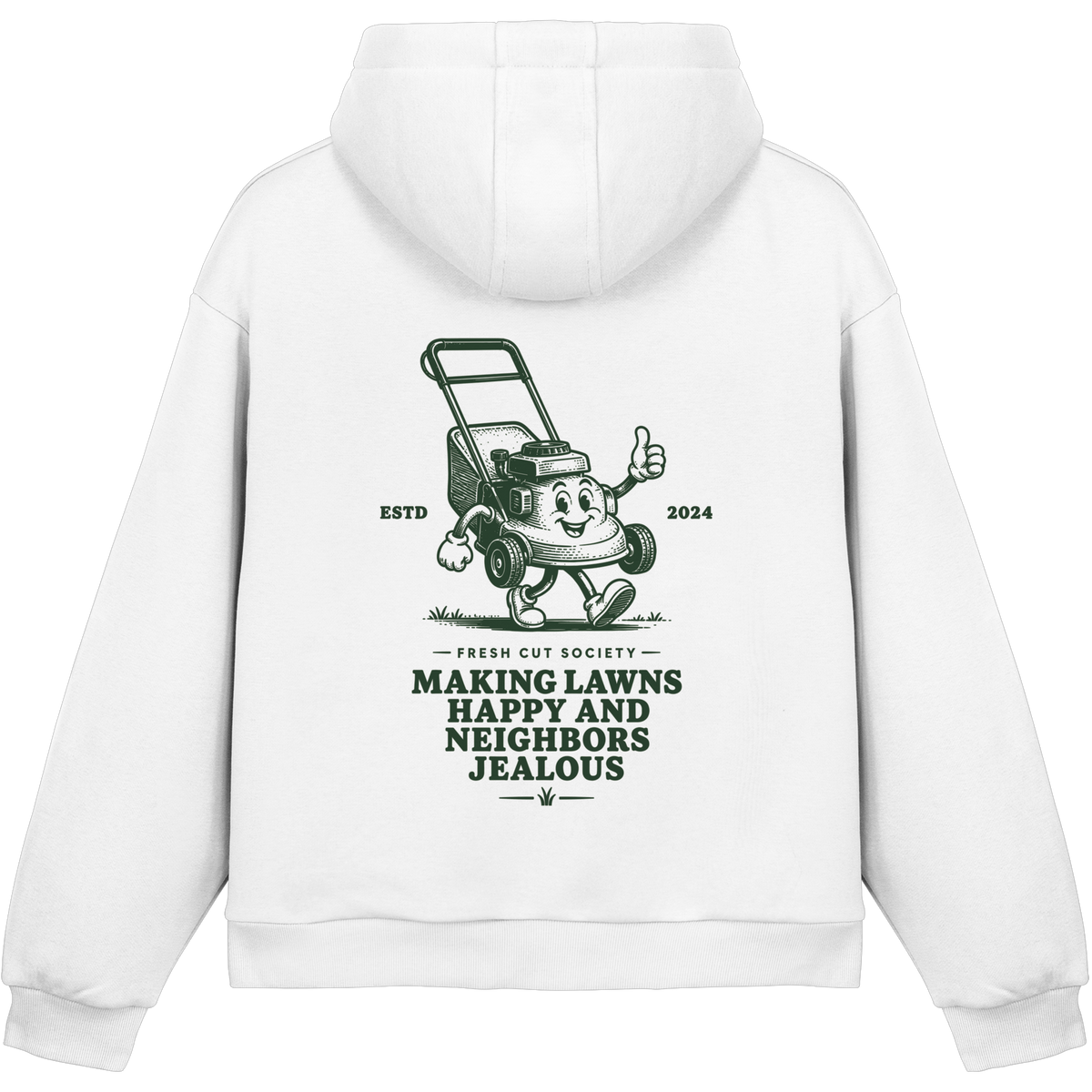 Making Lawns Happy and Neighbors Jealous - Fluffy Boxcut Hoodie