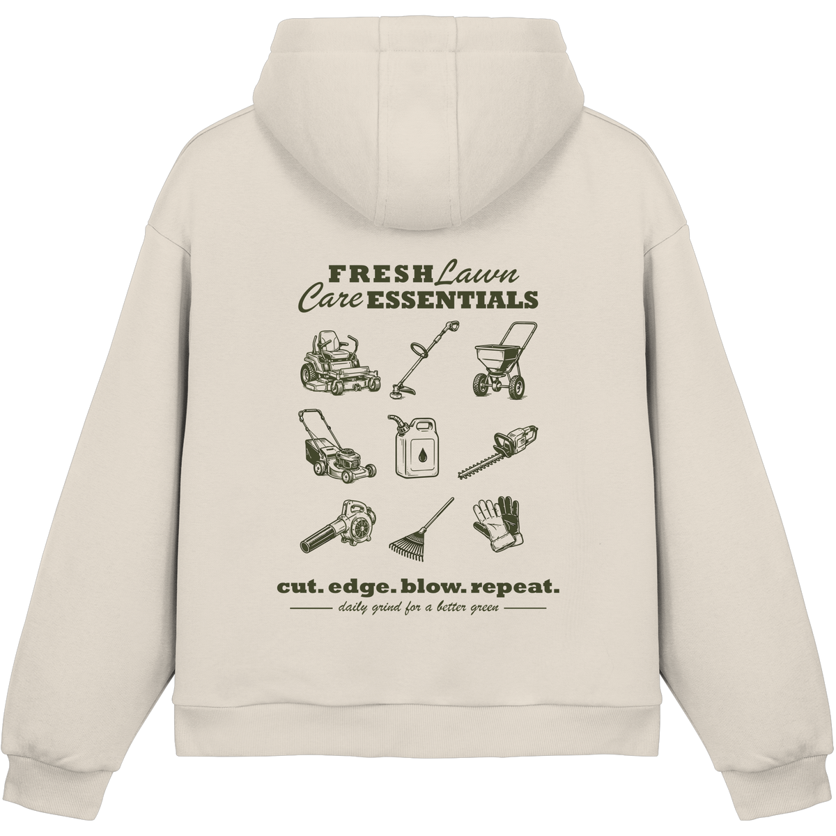 Fresh Lawn Care Essentials - Fluffy Boxcut Hoodie
