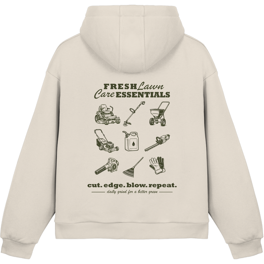 Fresh Lawn Care Essentials - Fluffy Boxcut Hoodie