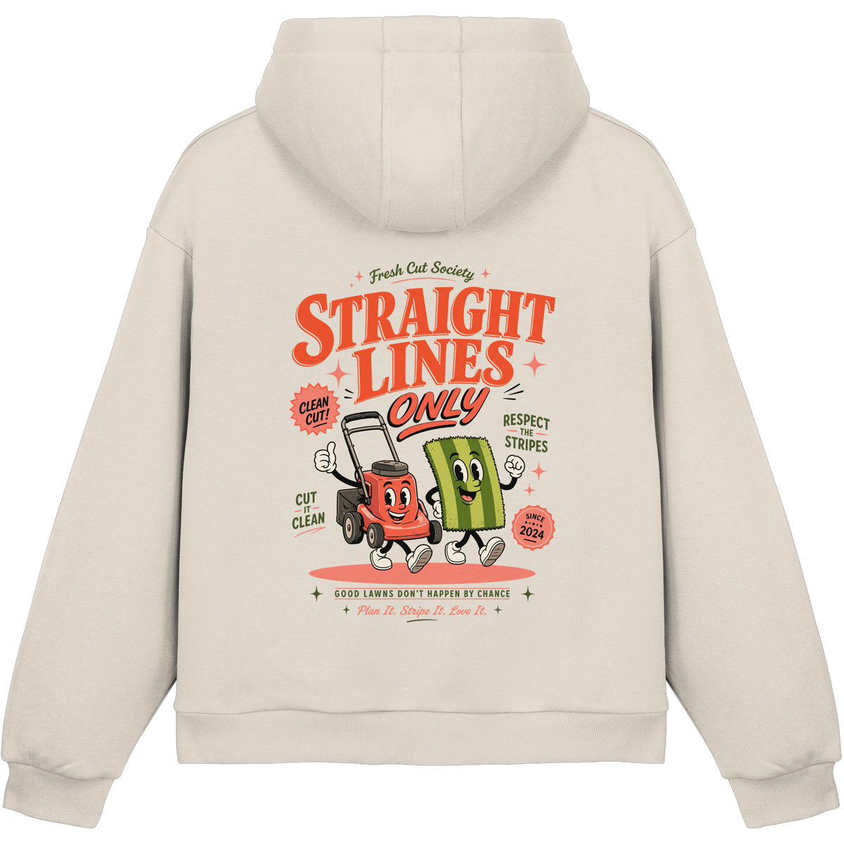 Straight Lines Only - Fluffy Boxcut Hoodie