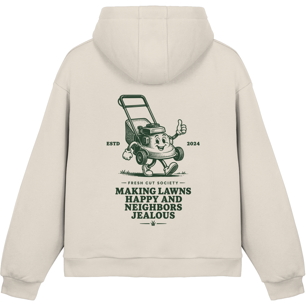 Making Lawns Happy and Neighbors Jealous - Fluffy Boxcut Hoodie