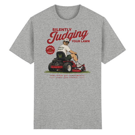 Silently Judging Your Lawn - Heavy Cotton T-Shirt