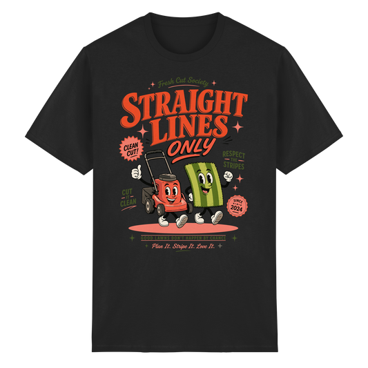 Straight Lines Only - Heavy Cotton T-Shirt