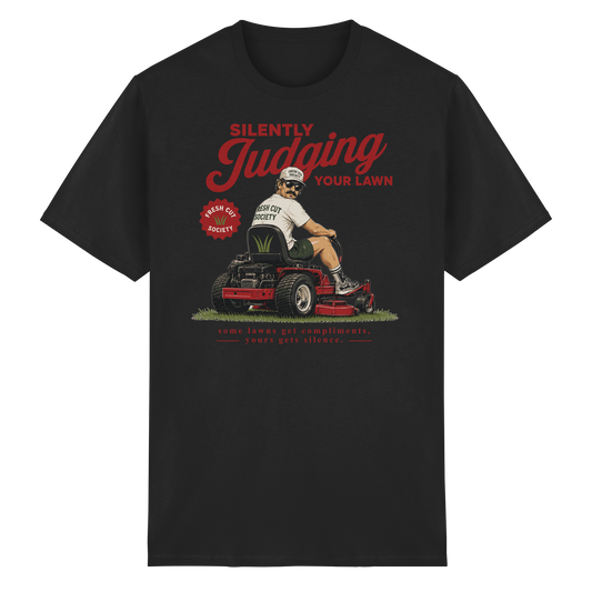 Silently Judging Your Lawn - Heavy Cotton T-Shirt