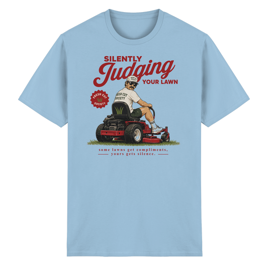Silently Judging Your Lawn - Heavy Cotton T-Shirt