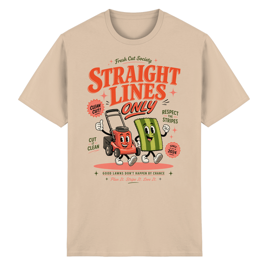 Straight Lines Only - Heavy Cotton T-Shirt