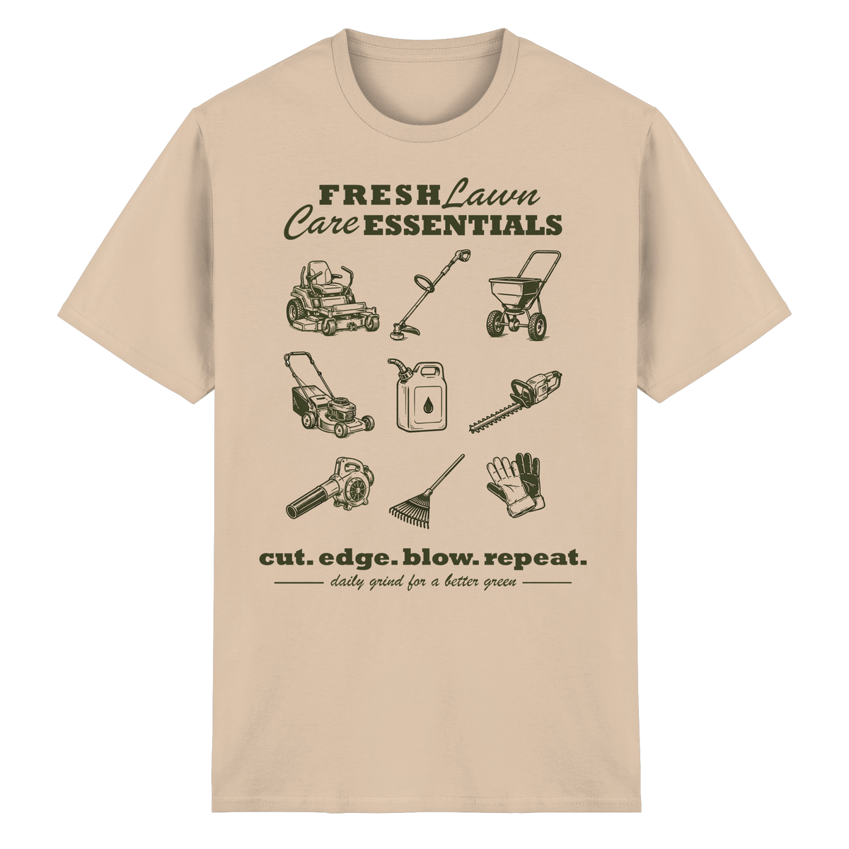 Fresh Lawn Care Essentials - Heavy Cotton T-Shirt