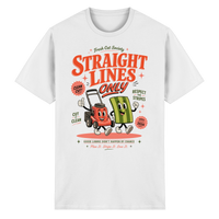 Straight Lines Only - Heavy Cotton T-Shirt