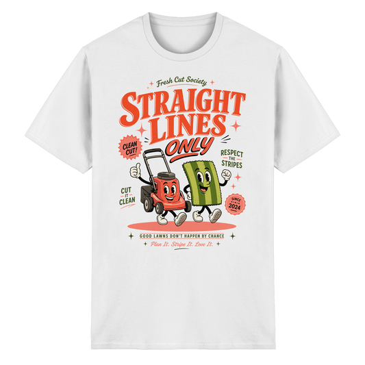 Straight Lines Only - Heavy Cotton T-Shirt