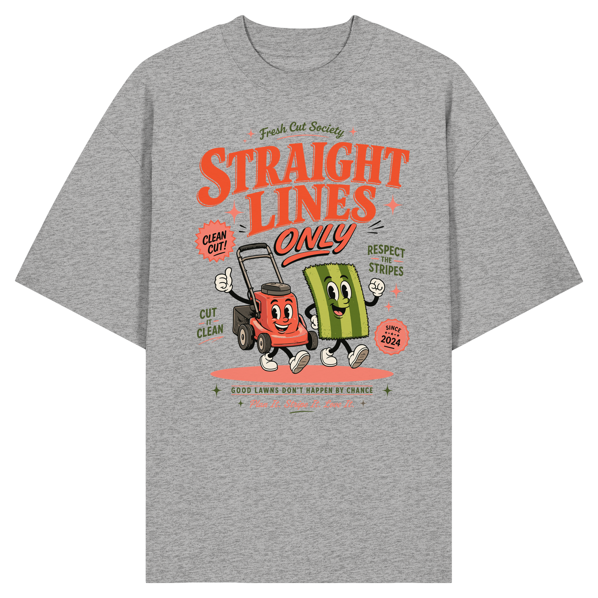 Straight Lines Only - Organic Oversize Shirt