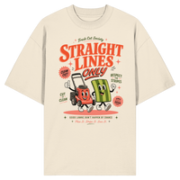 Straight Lines Only - Organic Oversize Shirt