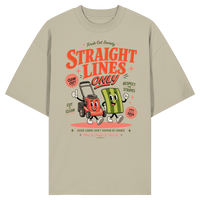 Straight Lines Only - Organic Oversize Shirt