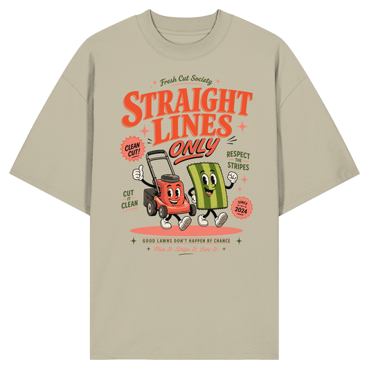 Straight Lines Only - Organic Oversize Shirt