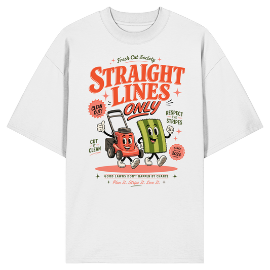 Straight Lines Only - Organic Oversize Shirt