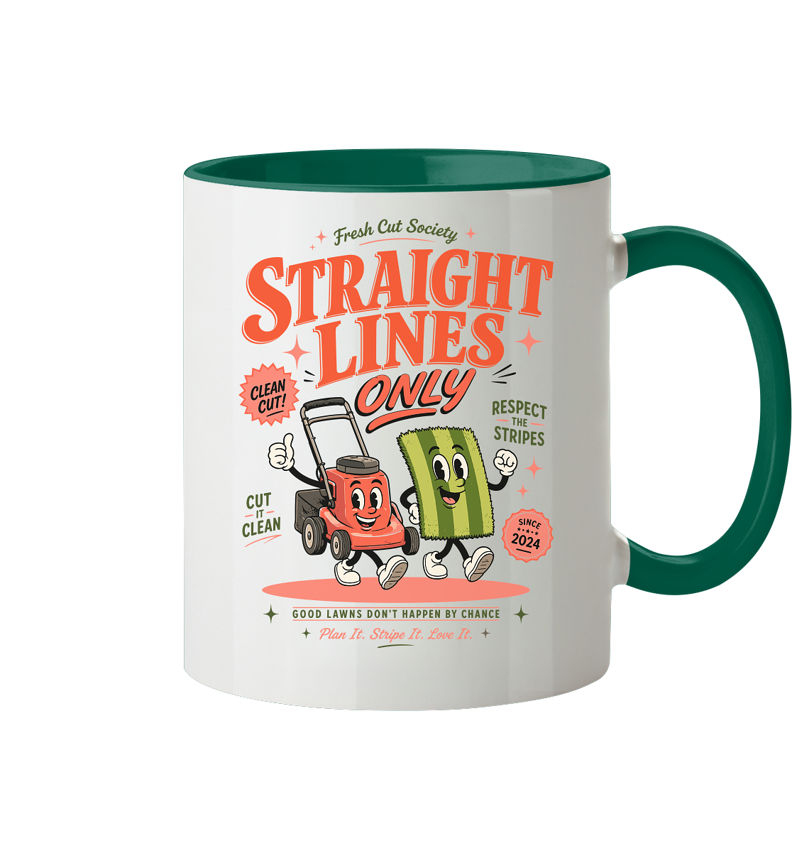 Straight Lines Only - Tasse zweifarbig