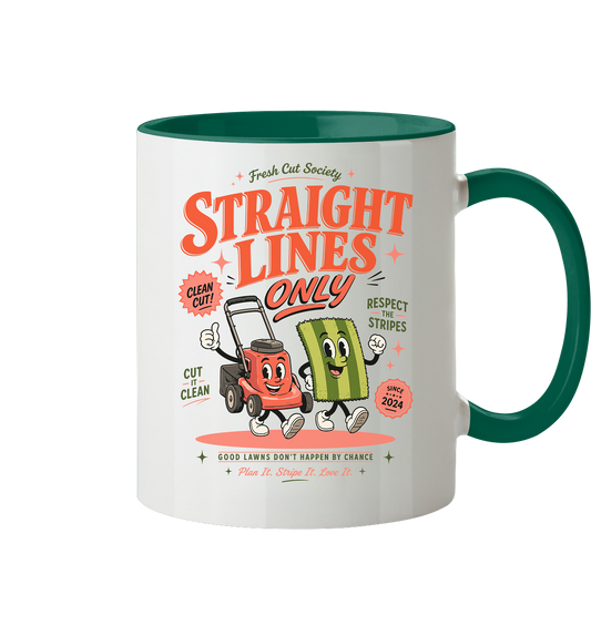 Straight Lines Only - Tasse zweifarbig
